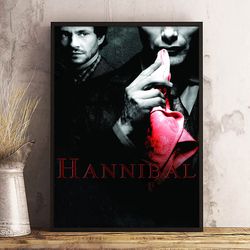 hannibal wall art, hannibal poster, movie home decor, hannibal decoration, movie print, movie poster