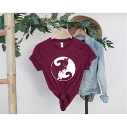 ying yang cat shirt-cat lover shirt- pet lover shirt-cat shirt- christmas gift for pet lover-gift for pet lover yin yang