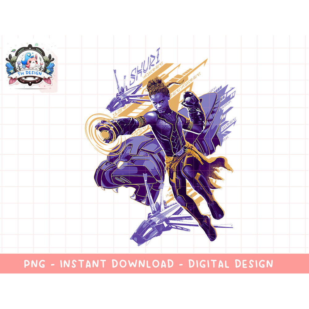 Marvel Black Panther Shuri Wakanda Forever T-Shirt png, sublimation.jpg