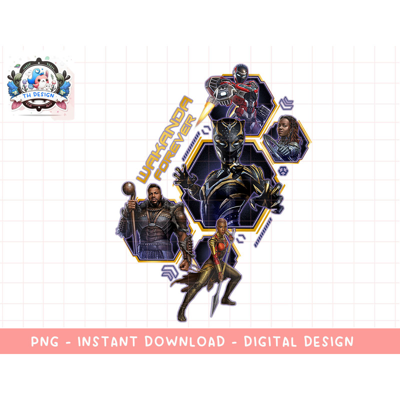 Marvel Black Panther Wakanda Forever Protectors of Wakanda png, sublimation.jpg