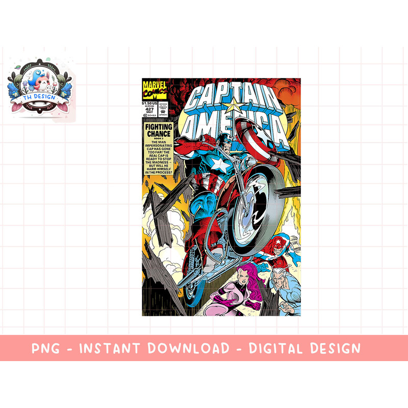 Marvel Captain America Fighting Chance Book 3 Comic Cover png, sublimation.jpg