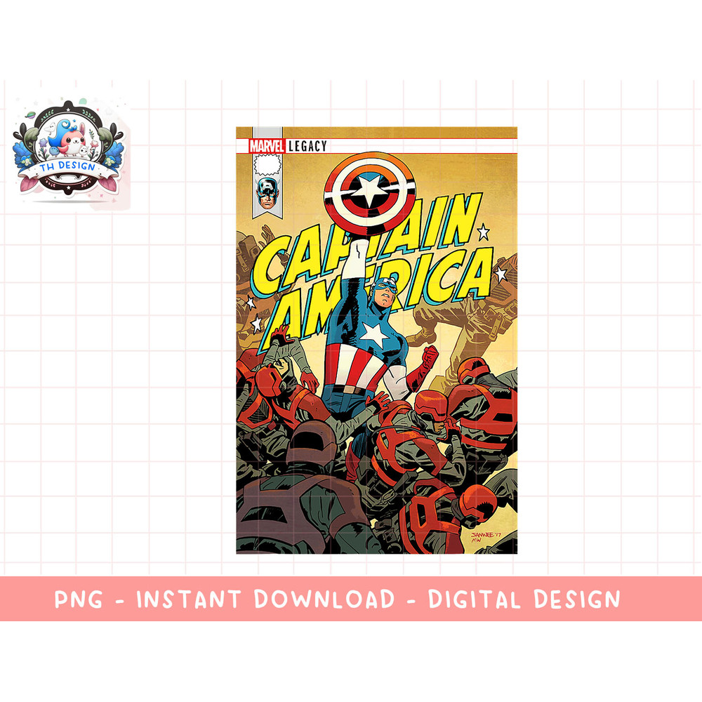 Marvel Captain America Jump Comic Book Cover Graphic T-Shirt png, sublimation.jpg