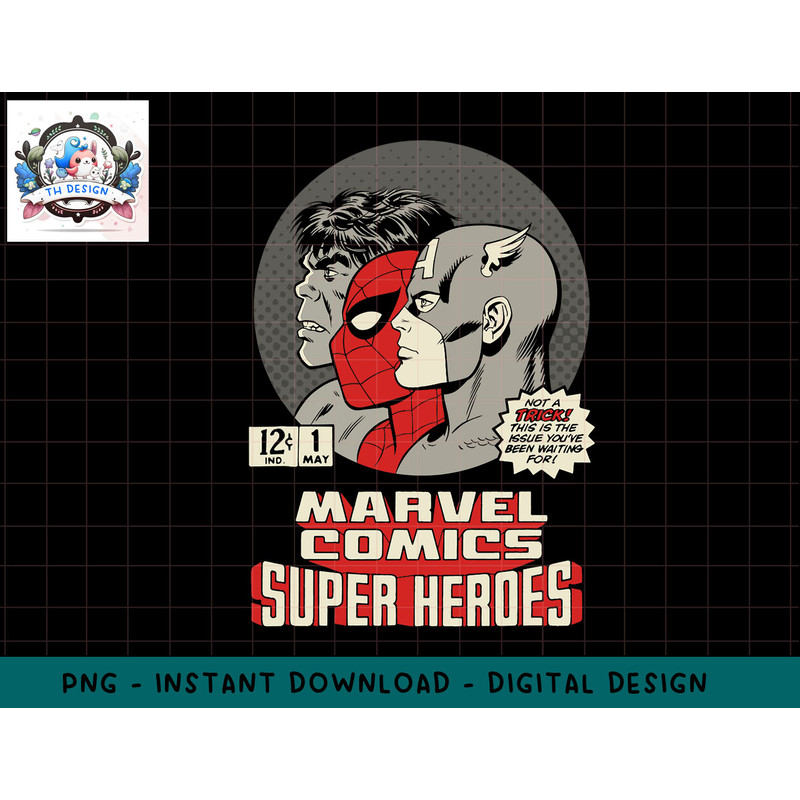 Marvel Comics Super Heroes Retro Comic png, sublimation.jpg