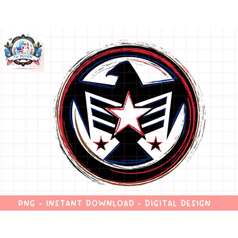 Marvel Falcon America Badge Symbol Graphic T-Shirt png, sublimation.jpg