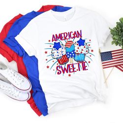 America Sweetie, America, Merica, Patriotic Shirt, 4th of July, Independence Day, Patriotic Pig T-Shirt,4th of July Fami