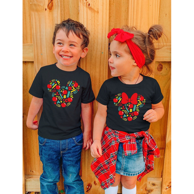Back to School Disney Shirt, Back to School Matching Shirts, Disney Matching Shirts, Kindergarten Teacher Gift, Student Disney Shirt - 1.jpg
