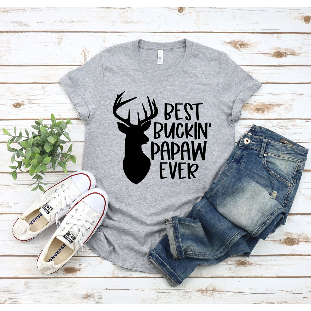 Best Buckin' Pawpaw Ever Shirt For Men Father's Day Deer Hunting Vintage T-shirt, Grandpa Tshirt, Funny Birthday Gift for Papa, Grandpa,Dad - 2.jpg