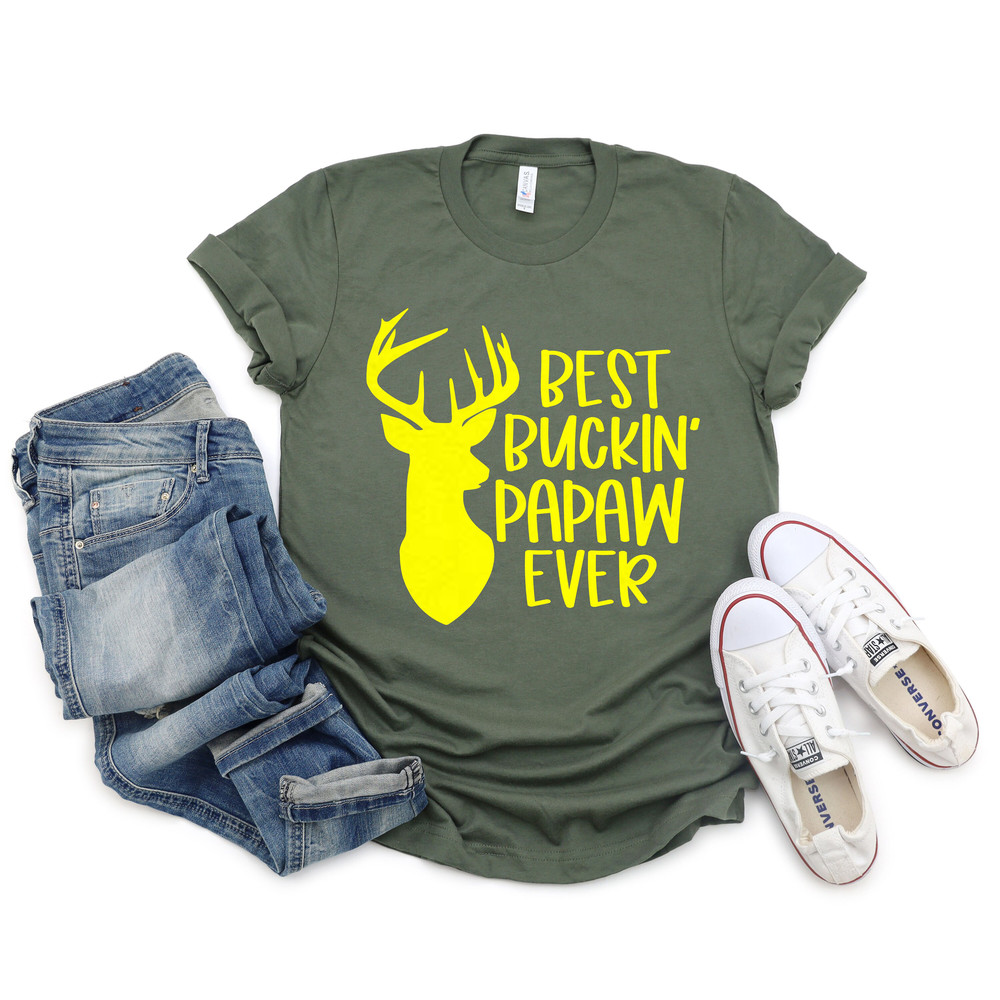 Best Buckin' Pawpaw Ever Shirt For Men Father's Day Deer Hunting Vintage T-shirt, Grandpa Tshirt, Funny Birthday Gift for Papa, Grandpa,Dad - 3.jpg