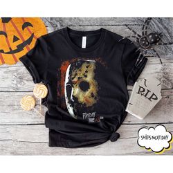 jason voorhees mask shirt, friday the 13th t-shirt, vintage freddy shirt, halloween horror movie tee, halloween 2022, ja