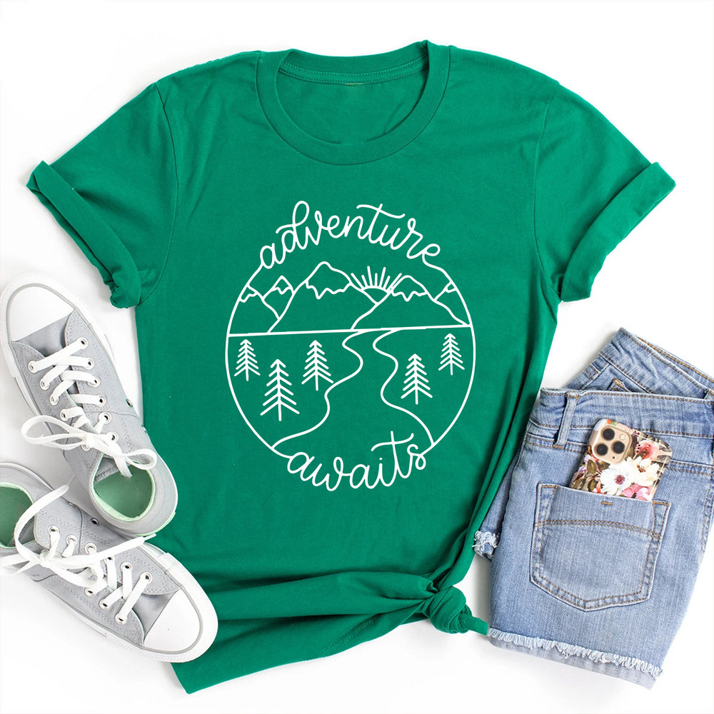 Adventure T-Shirt, Adventure Shirt, Camping Shirts, Mountain T-Shirt, Hiker T-Shirts, Nature Lover Shirt, Camping Gift, Vacation Shirt - 1.jpg