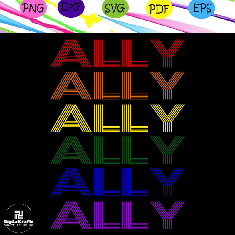 Ally lgbtrainbow heart svglgbt svg win svglesbian giftlgbt shirt lgbt pridegay pride svg les