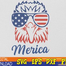 merica eagle mullet 4th of july, american flag usa svg, eps, png, dxf, digital download