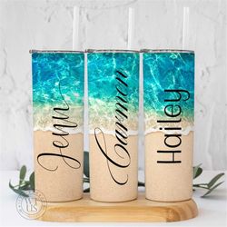 custom beach vacation tumbler , personalized beach vacation tumbler , family vacation tumbler , girls trip tumbler , sum