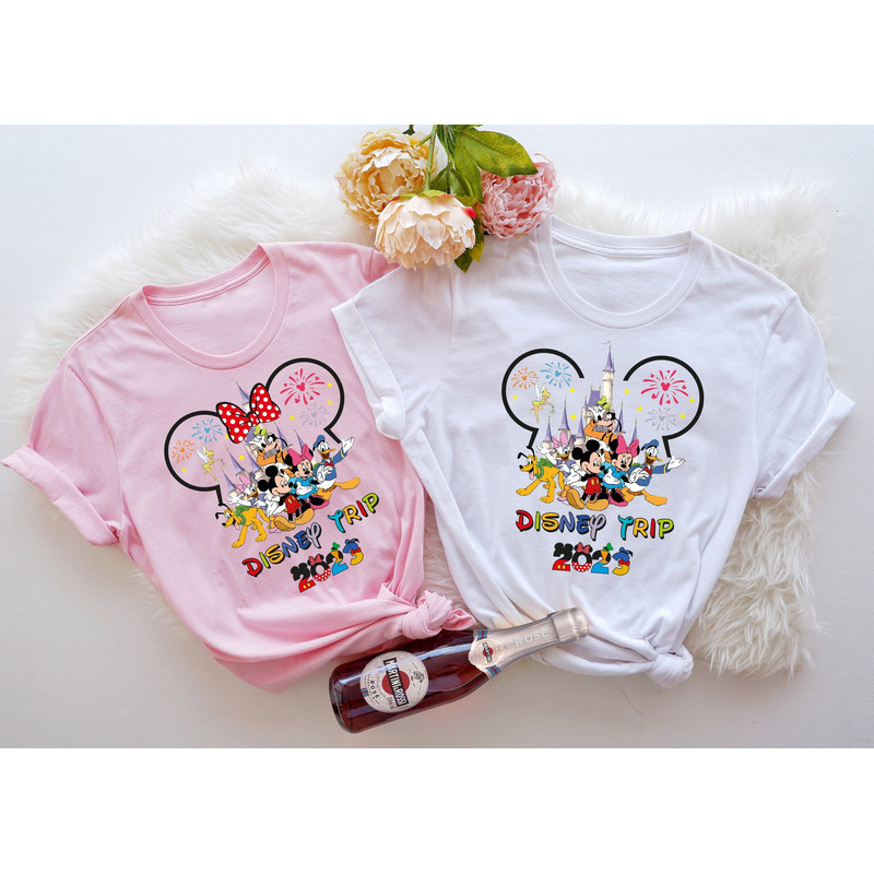 Disney Family Trip 2023 Shirt, Disney Mickey And Minnie Head 2023 Group Shirt, Disneyworld Family Matching Shirt - 1.jpg