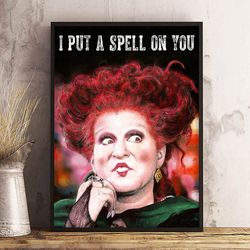 hocus pocus poster, movie home decor, hocus pocus decoration, movie print, movie poster, hocus pocus wall art