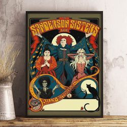 hocus pocus wall art, movie home decor, hocus pocus decoration, movie print, movie poster, hocus pocus poster