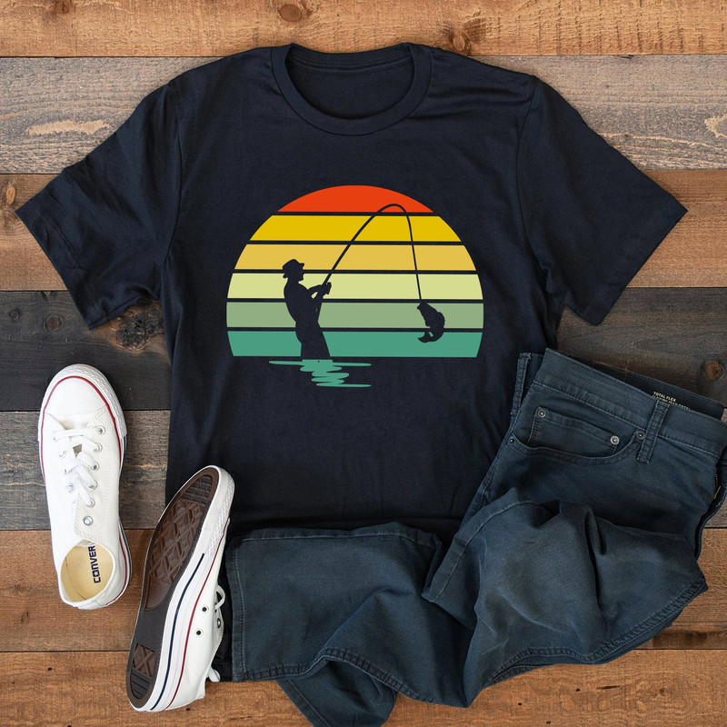 Fishing Fisherman Bass, Fishing Gifts for Men, Bass Fishing T-shirt, Dad Christmas Gifts, Fishy Tee T-shirt, Husband Shirt, - 1.jpg