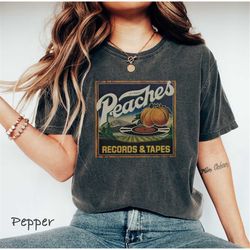 peaches records and tapes tshirt for women or men