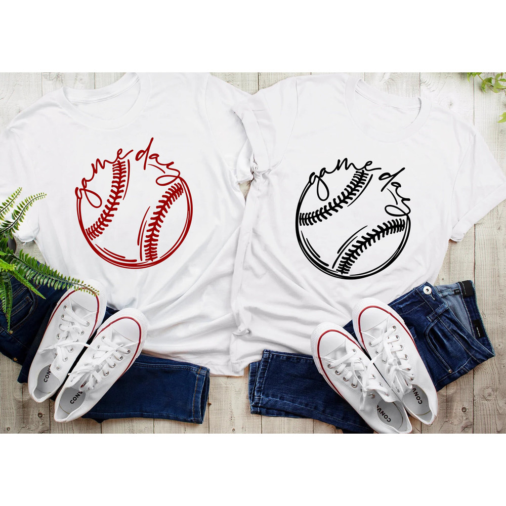 Game Day Baseball Shirt, Game Day Softball Shirt, Baseball Shirts For Women, Gameday Baseball Shirt, Mom Baseball Tee, Mom Softball Tee - 1.jpg