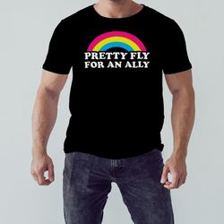 fly for an ally rainbow shirt, unisex clothing, shirt for men women, graphic design, unisex shirt