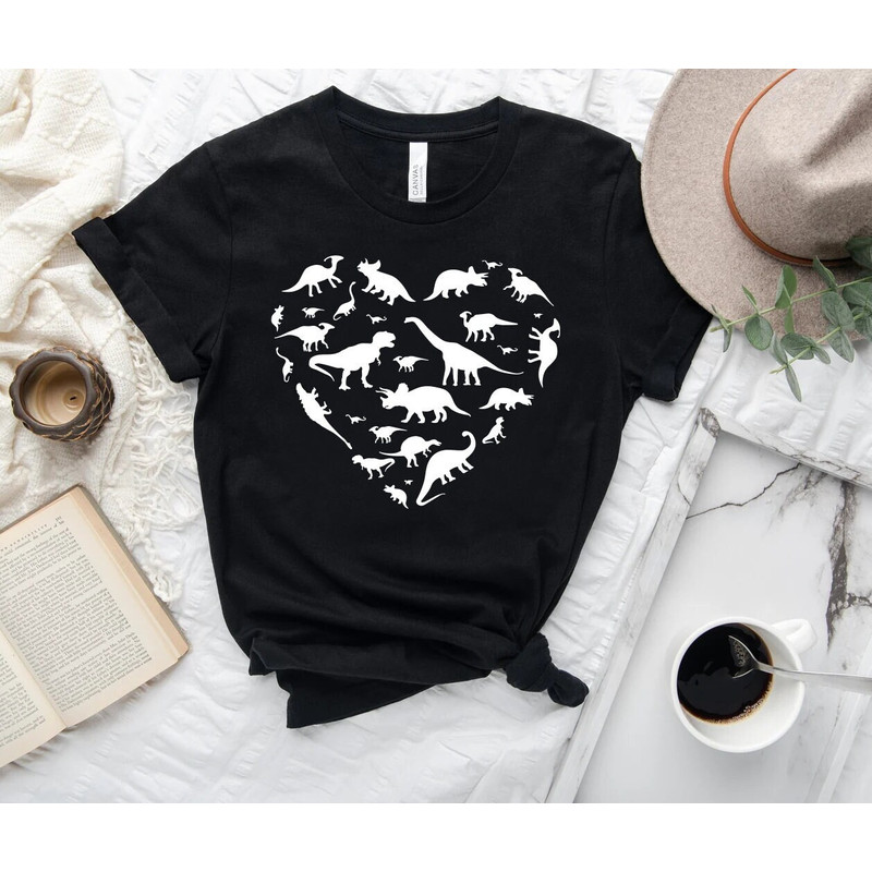 Heart of Dinosaurs, Dinosaurs Shirt, Dinosaurs T-Shirt for Women, Dinosaurs for Mom, Dinosaurs T-Shirt for Mother Day's Gift, Dinosaurs Tee - 1.jpg