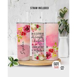 inspiration tumbler - biblical verse tumbler - daily affirmations tumbler - christian inspiration tumbler - gift for he