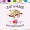 Just a nurse who loves sloths nurse svg nurse nurse gift nurse life nurse clipart best nurse e