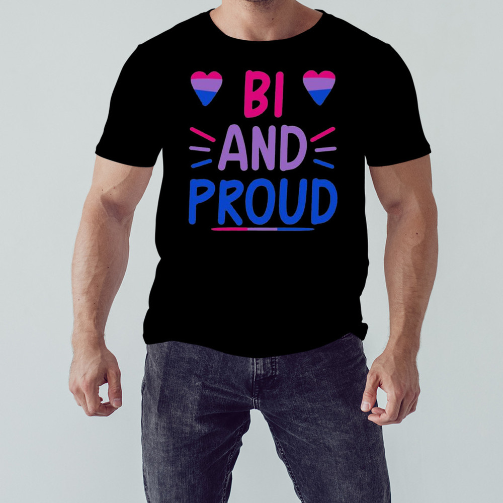 Bi And Proud Shirt, Unisex Clothing, Shirt For Men Women, Graphic Design, Unisex Shirt