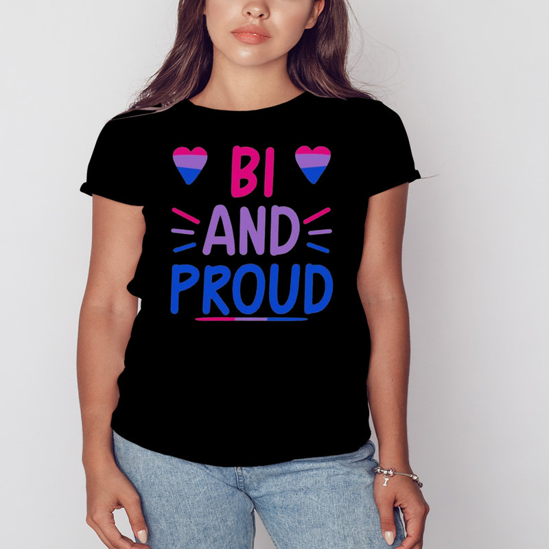Bi And Proud Shirt, Unisex Clothing, Shirt For Men Women, Graphic Design, Unisex Shirt