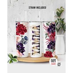 grandma tumbler , grandma tumbler , gift for grandmother, grandmother tumbler , mothers day gift , grandma floral tumble