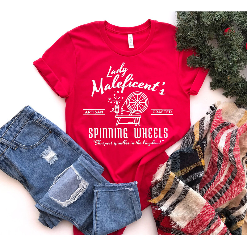 Maleficent Spinning Wheel Disney Shirt, Disney Life Shirt, Disney Apparel, Custom Disney Shirt, Sleeping Beauty Shirt, Disney Shirt - 1.jpg