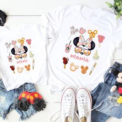 mama mouse mini mouse shirts, mini mama daddy matching shirt, parents and kids matchi