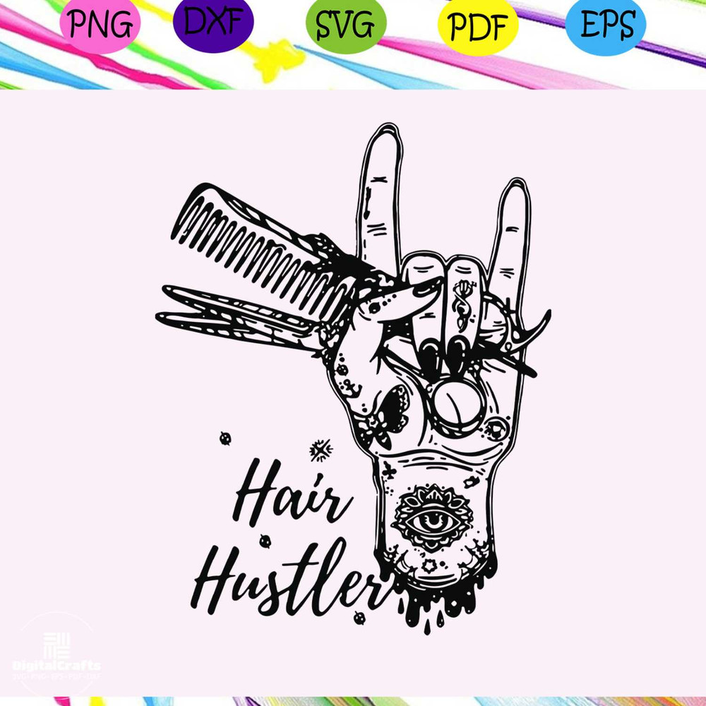 Hairstylist Hair Hustlerhairstylist hairdresser hair hustler leopard hairstylist funny gifttrend