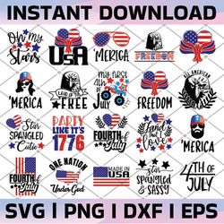 merica svg bundle, patriotic sunglasses svg, american glasses svg, july 4th svg bundle, eps, dxf, ai, png