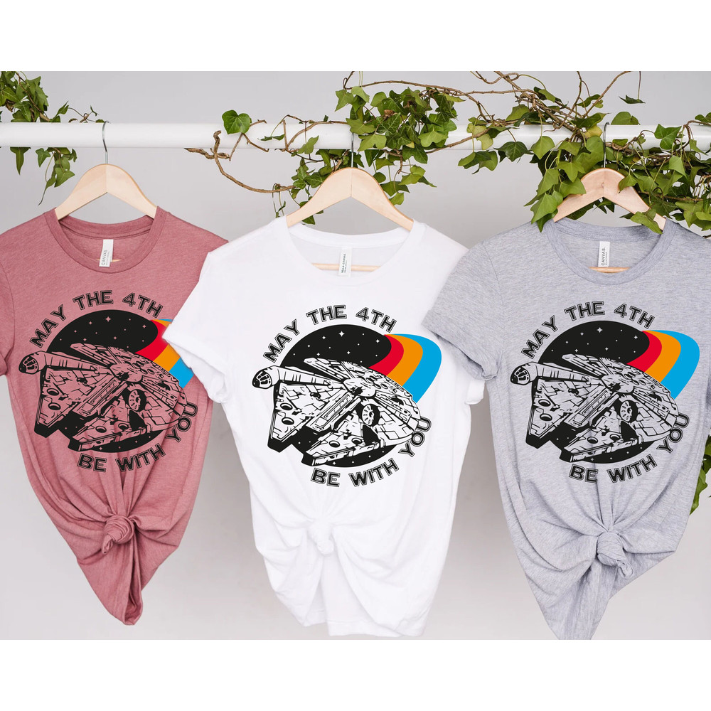 May The 4th Be With You Shirt, Millennium Falcon Shirt, Star Wars Shirt, Family Vacation Shirt, Family Trip 2023 Shirt, Magical Kingdom, - 1.jpg