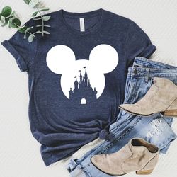 mickey castle shirt, disney matching family shirts, disneyworld shirts, disney ear sh