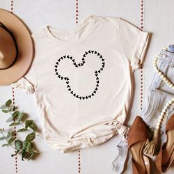 mickey heart shirt, mickey mouse shirt, minnie mouse shirt, disney woman shirt, disne