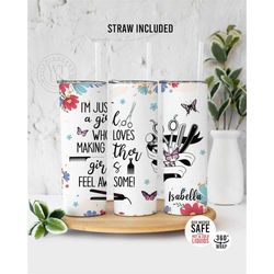 hair stylist tumbler with straw - hair salon tumbler gift for her - tumbler gift for her- western hair dresser tumbler