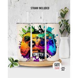 custom gamer tumbler , personalized gamer tumbler , gift for gamer , gift for him, gift for her