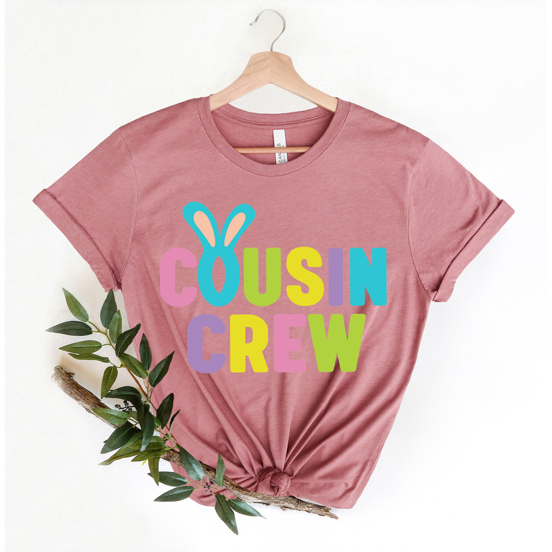 Cousin Crew Shirt, Bunny Cousin Shirt, Matching Easter Shirt, Family Easter T-shirt, Easter Egg Hunt Tee, Family Cousin Gifts - 2.jpg
