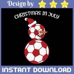 soccer christmas in july svg digital image png instant download for sublimation design, sublimate