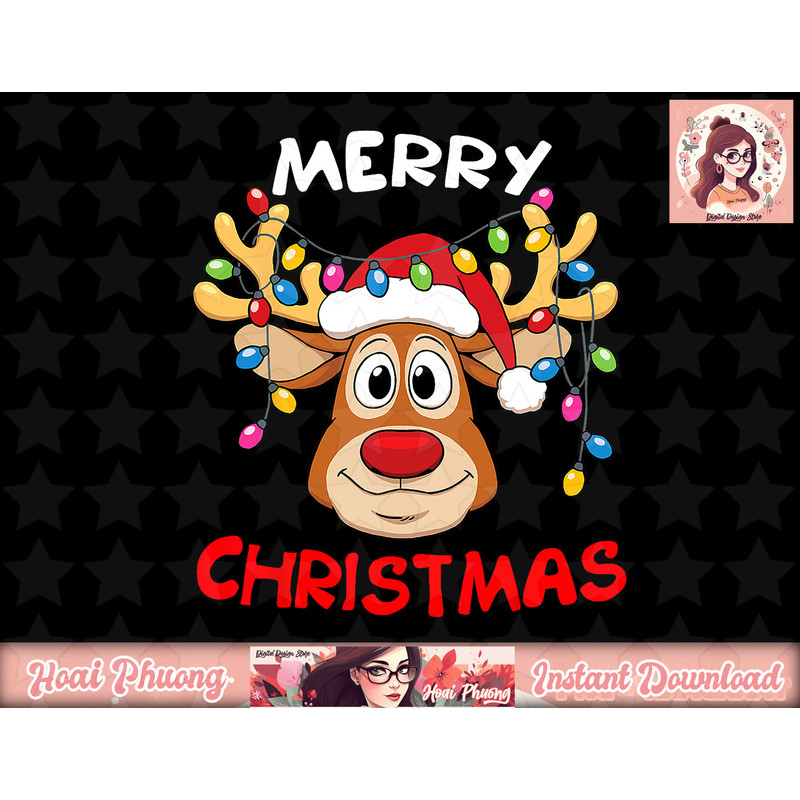 Funny Reindeer Xmas Family Merry Christmas png, instant download.jpg