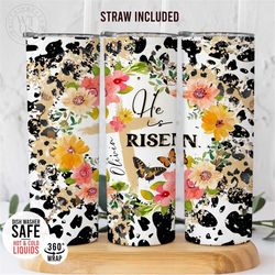 easter tumbler , personalized easter name tumbler , gift for her, easter basket tumbler , easter gift for her, floral tu