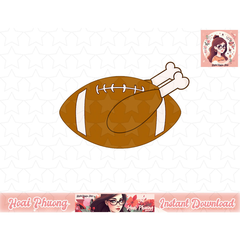 FUNNY THANKSGIVING FOOTBALL TURKEY png, instant download.jpg