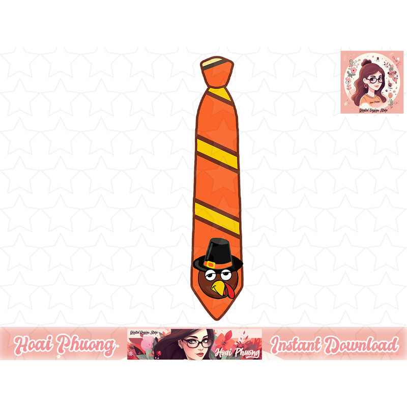 Funny Thanksgiving Tie Turkey Graphic Minimalist png, instant download.jpg