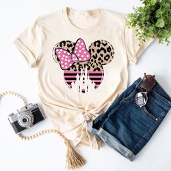 minnie ear shirt, minnie castle shirt, disneyworld shirts, animal shirt, leopard chee