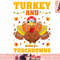 Funny Thanksgiving Turkey And Touchdowns png, instant download.jpg