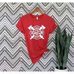 firefighter t-shirt, fire department shirt, gift for fireman, fire dept. logo shirt, fire fighter gift, fireman shirt, g
