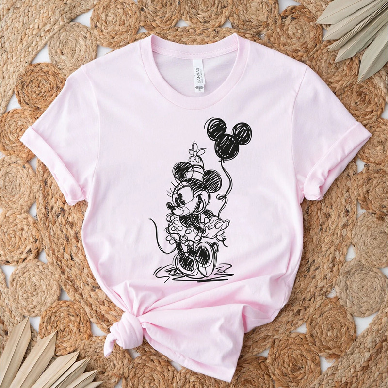 Minnie Sketch Disney Shirts, Disneyworld Shirts Family, Disneyland Shirt, Minnie Ears Shirt, Toddler Birthday Shirt, Disney Gift for Kids, - 1.jpg