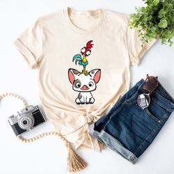 moana shirt, hei hei and pua shirt, disney shirt, disneyland shirt, disney world shir